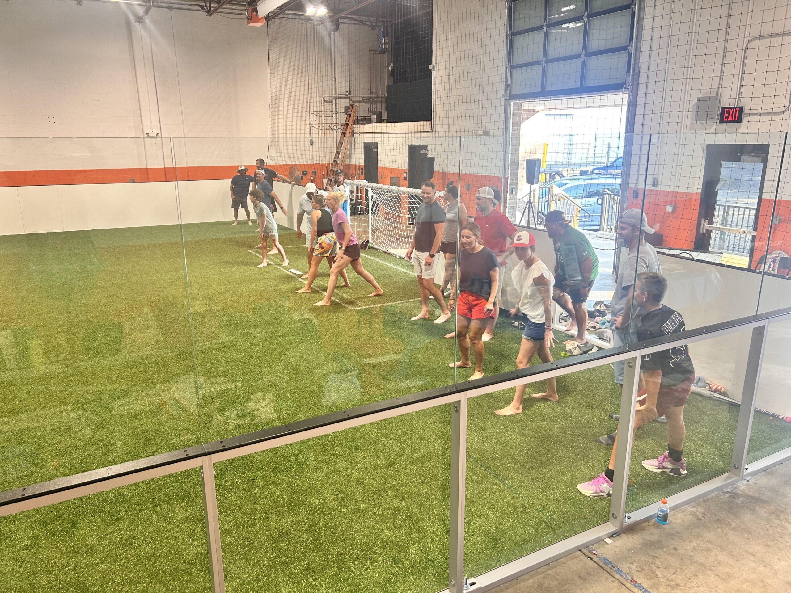 Book our venue for your next team building event, birthday party, or soccer team training.